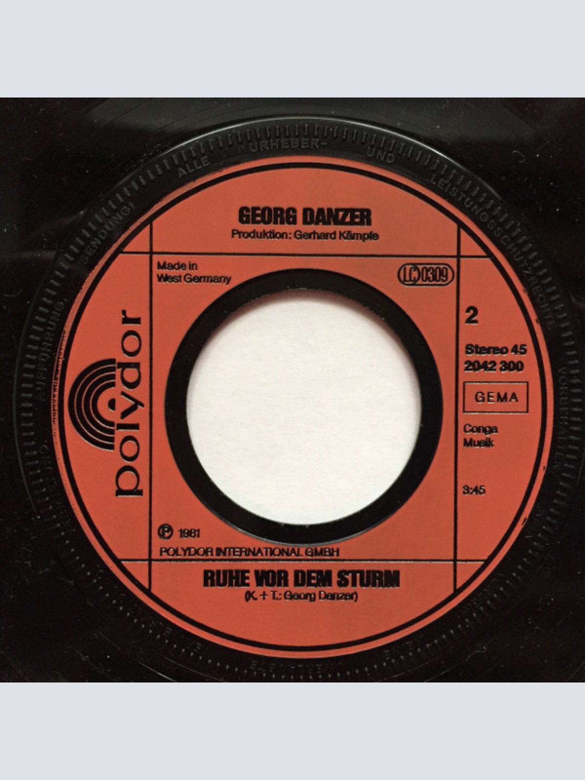 Vinyl / Georg Danzer - Frieden