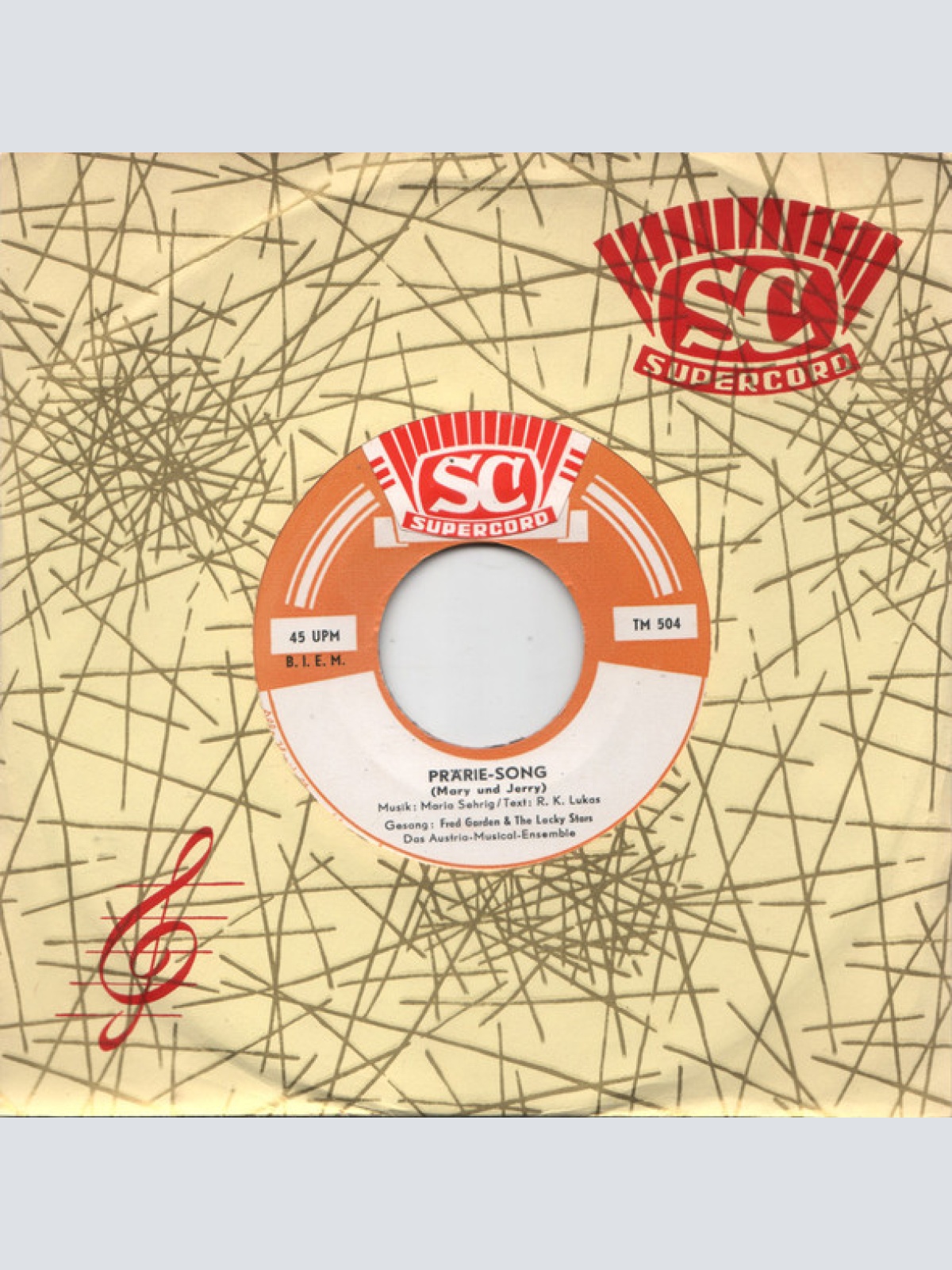 Vinyl / Fred Garden & The Lacky Stars - Riverboat-Song / Prärie-Song