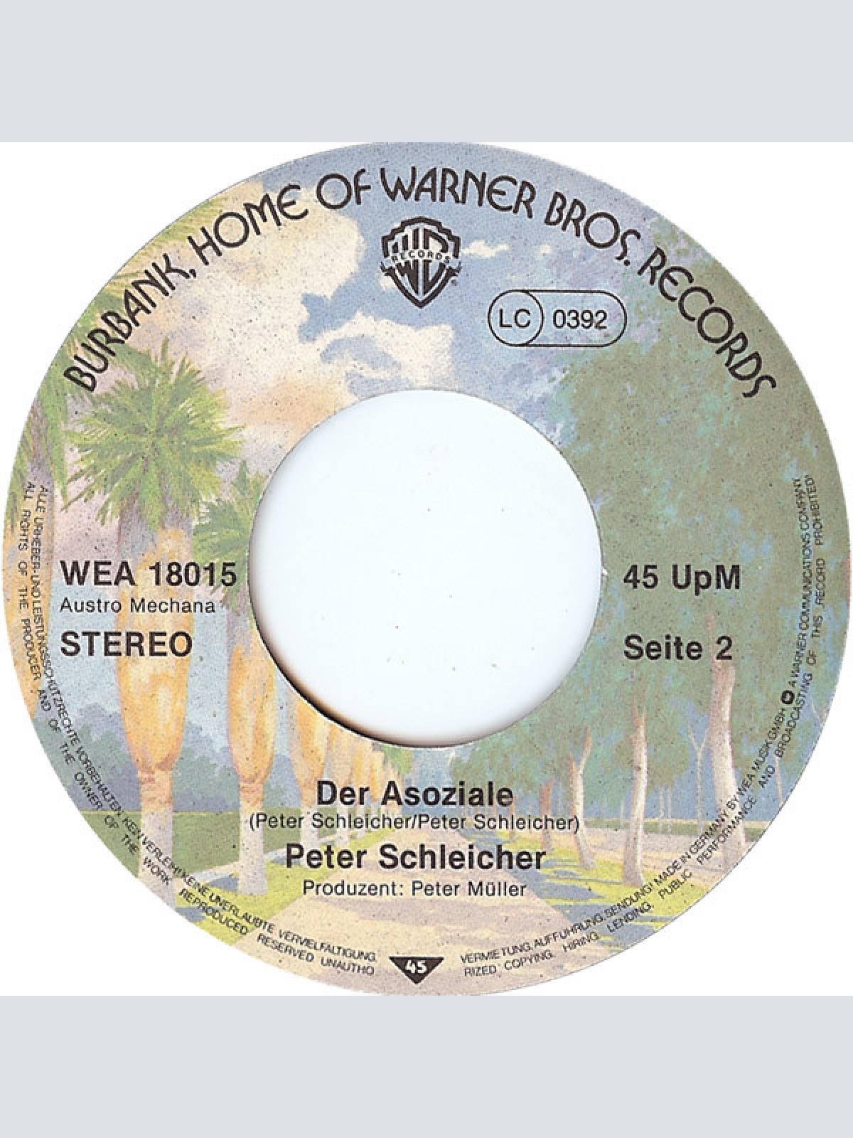 Vinyl / Schleicher* - Daham / Der Asoziale