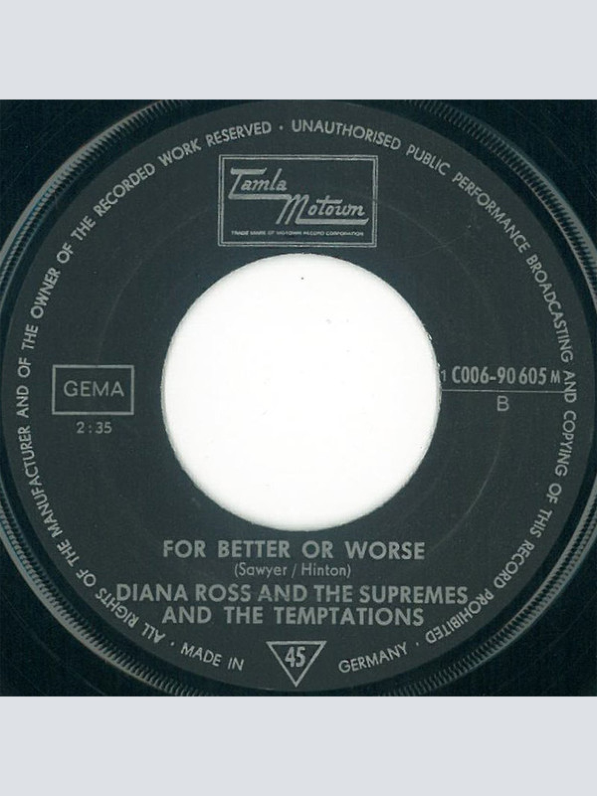 Vinyl / Diana Ross And The Supremes* & The Temptations - The Weight