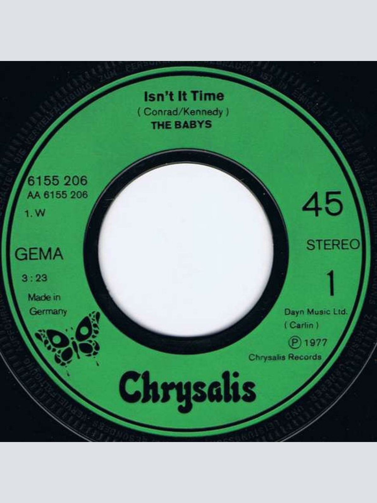 Vinyl / The Babys - Isn't It Time
