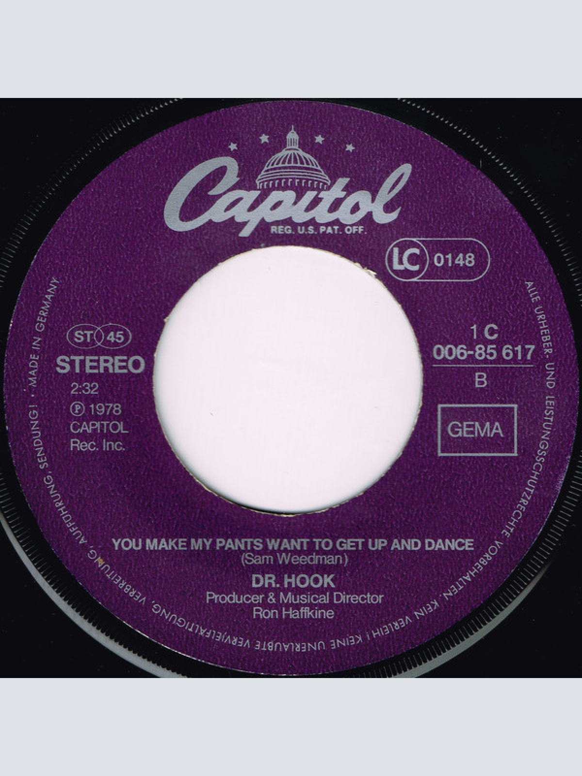 Vinyl / Dr. Hook - I Don't Want To Be Alone Tonight