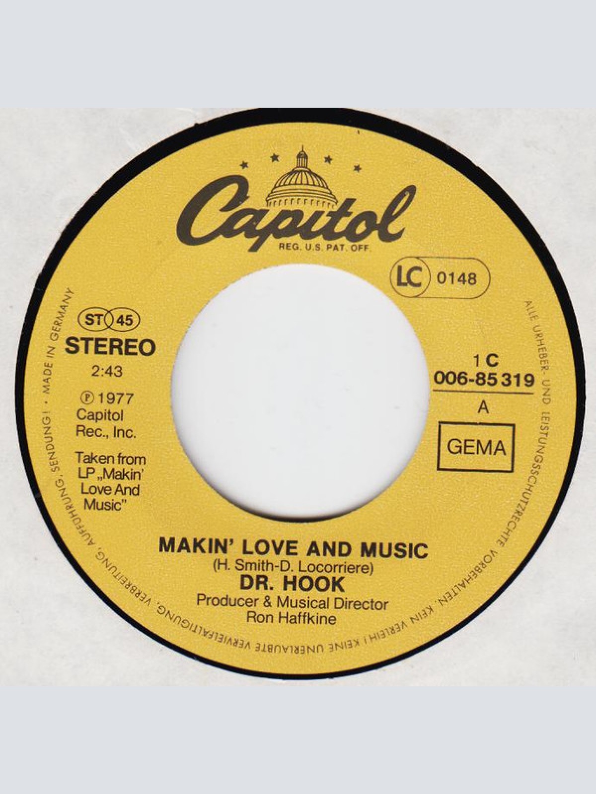 Vinyl / Dr. Hook - Makin' Love And Music