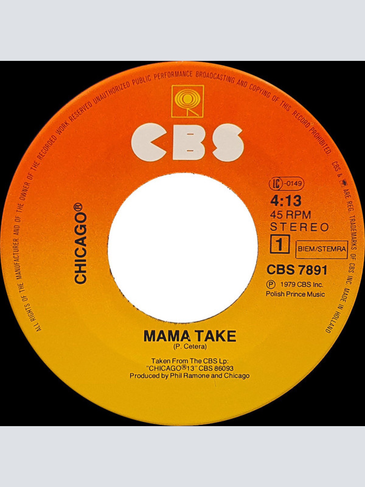 Vinyl / Chicago (2) - Mama Take