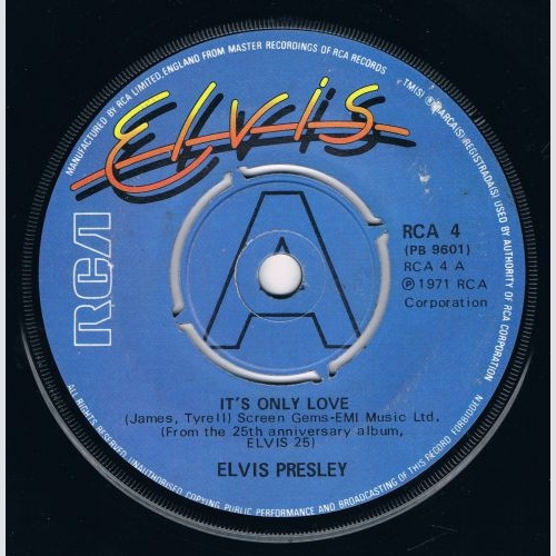 Vinyl / Elvis Presley - It's Only Love