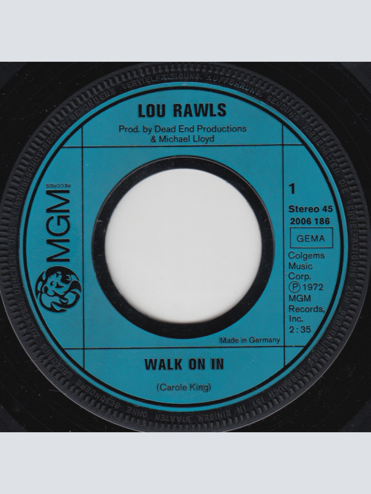 Vinyl / Lou Rawls - Walk On In