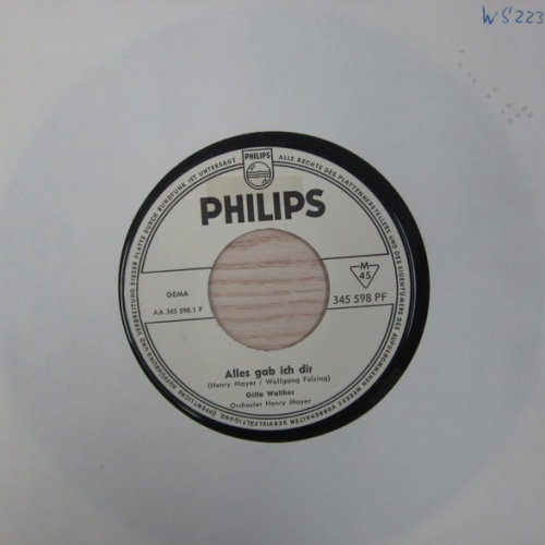 Vinyl / Gitta Walther - Alles Gab Ich Dir / Küss Mich Bei Mondenschein