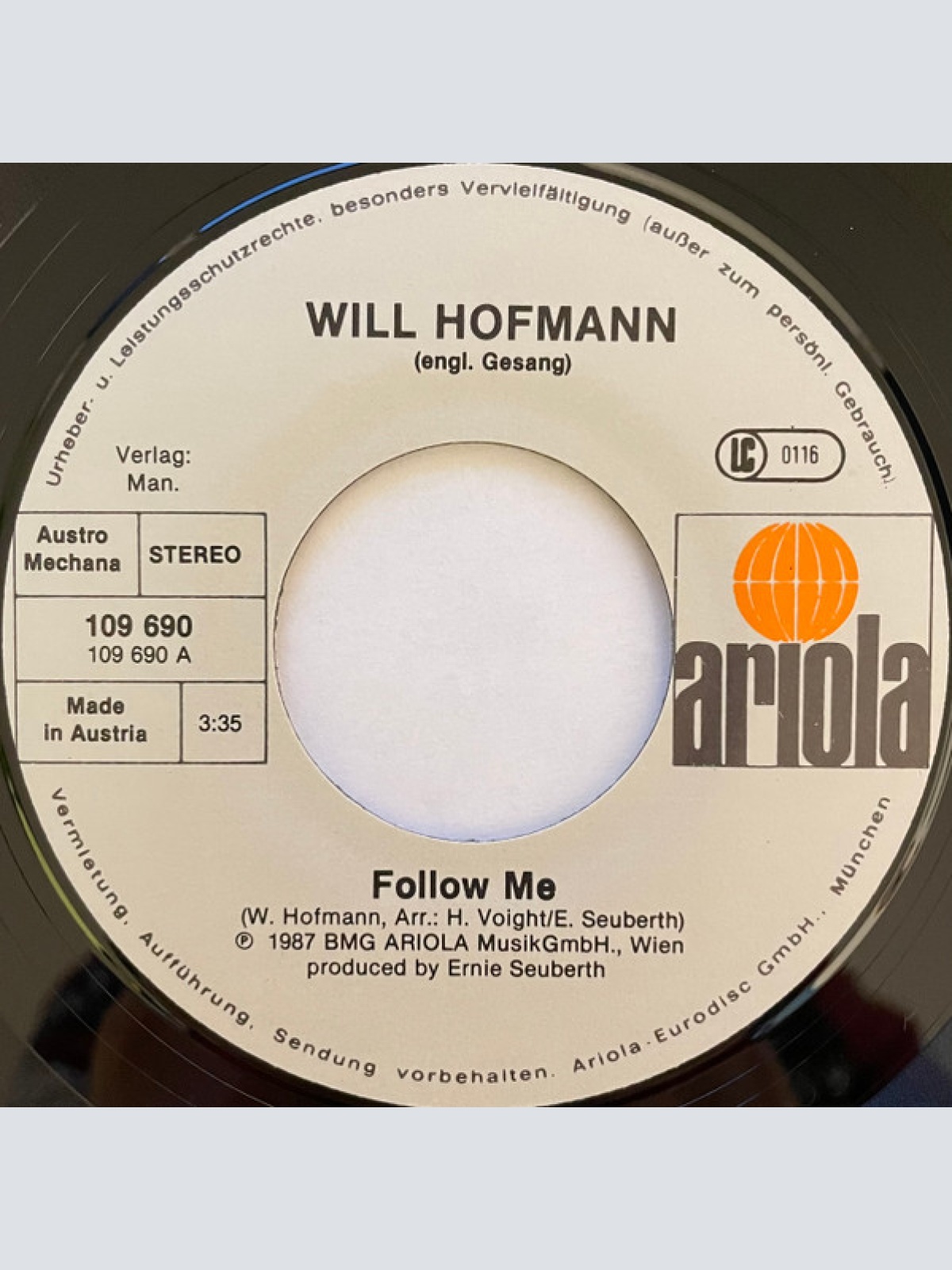 Vinyl / Will Hofmann - Follow Me