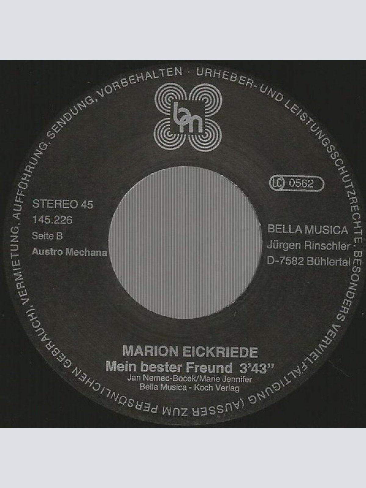 Vinyl / Marion Eickriede - Johann, Bitte In Die Tangobar