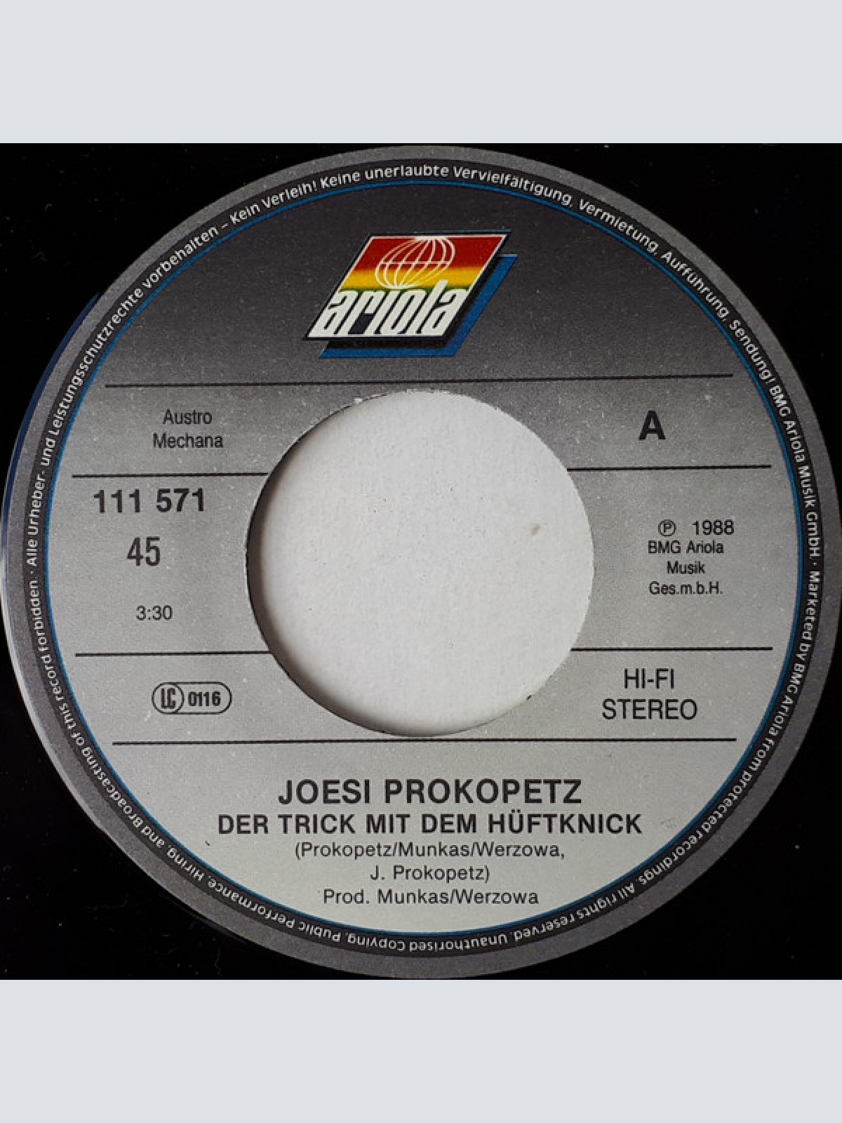 Vinyl / Joesi Prokopetz - Der Trick Mit Dem Hüftknick