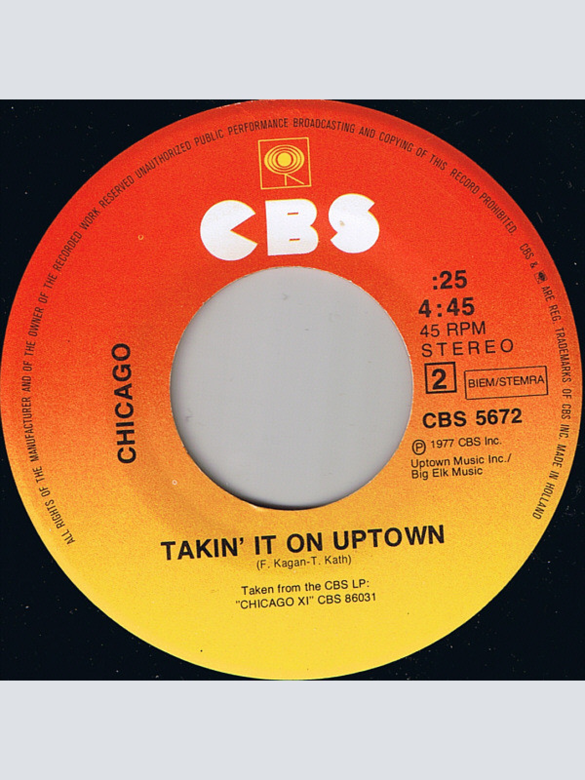 Vinyl / Chicago (2) - Baby, What A Big Surprise