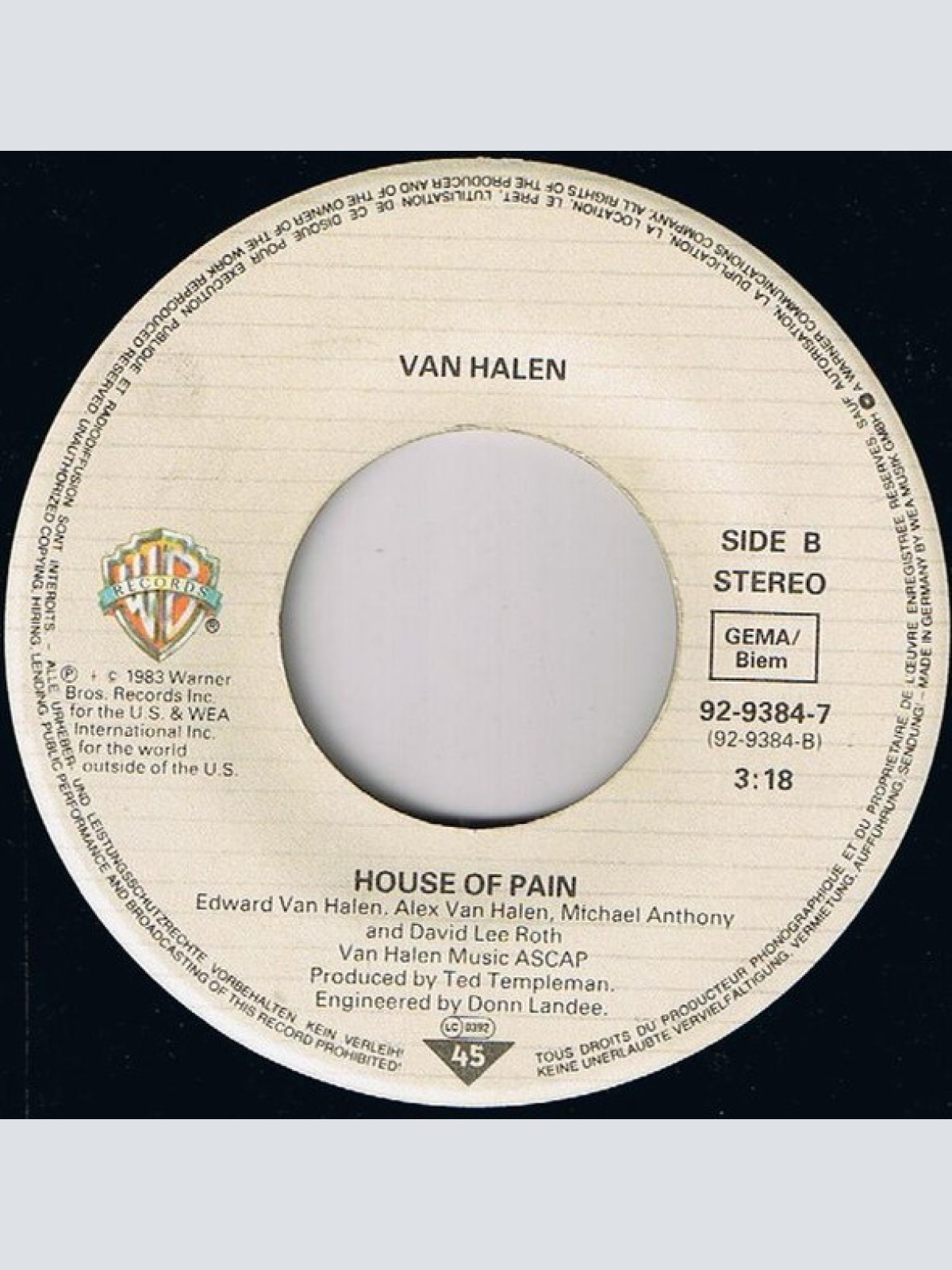 Vinyl / Van Halen - Jump!