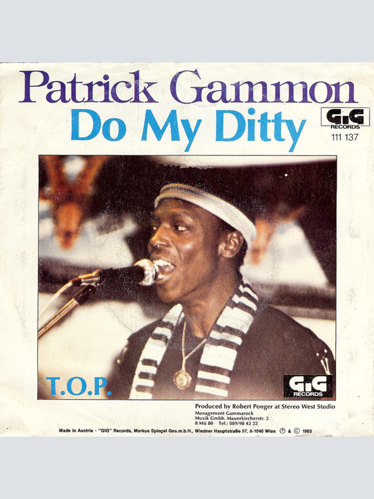 Vinyl / Patrick Gammon - Do My Ditty