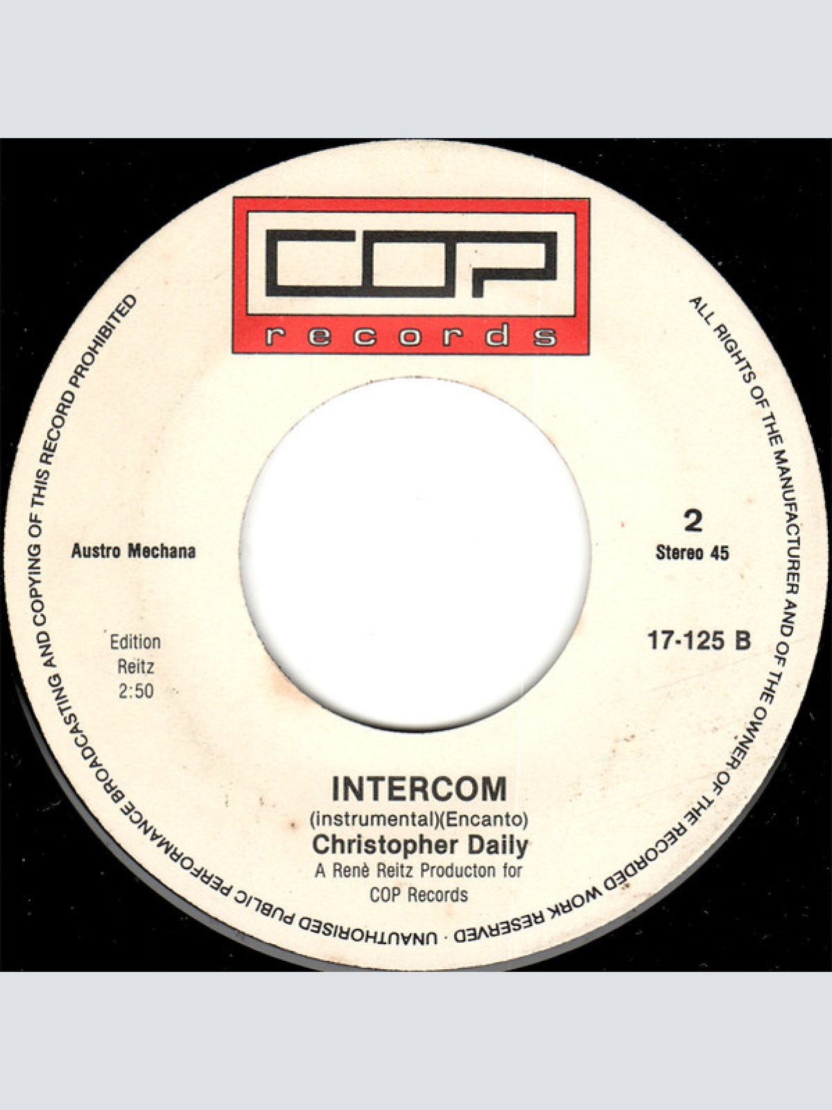 Vinyl / Christopher Daily - Never Again