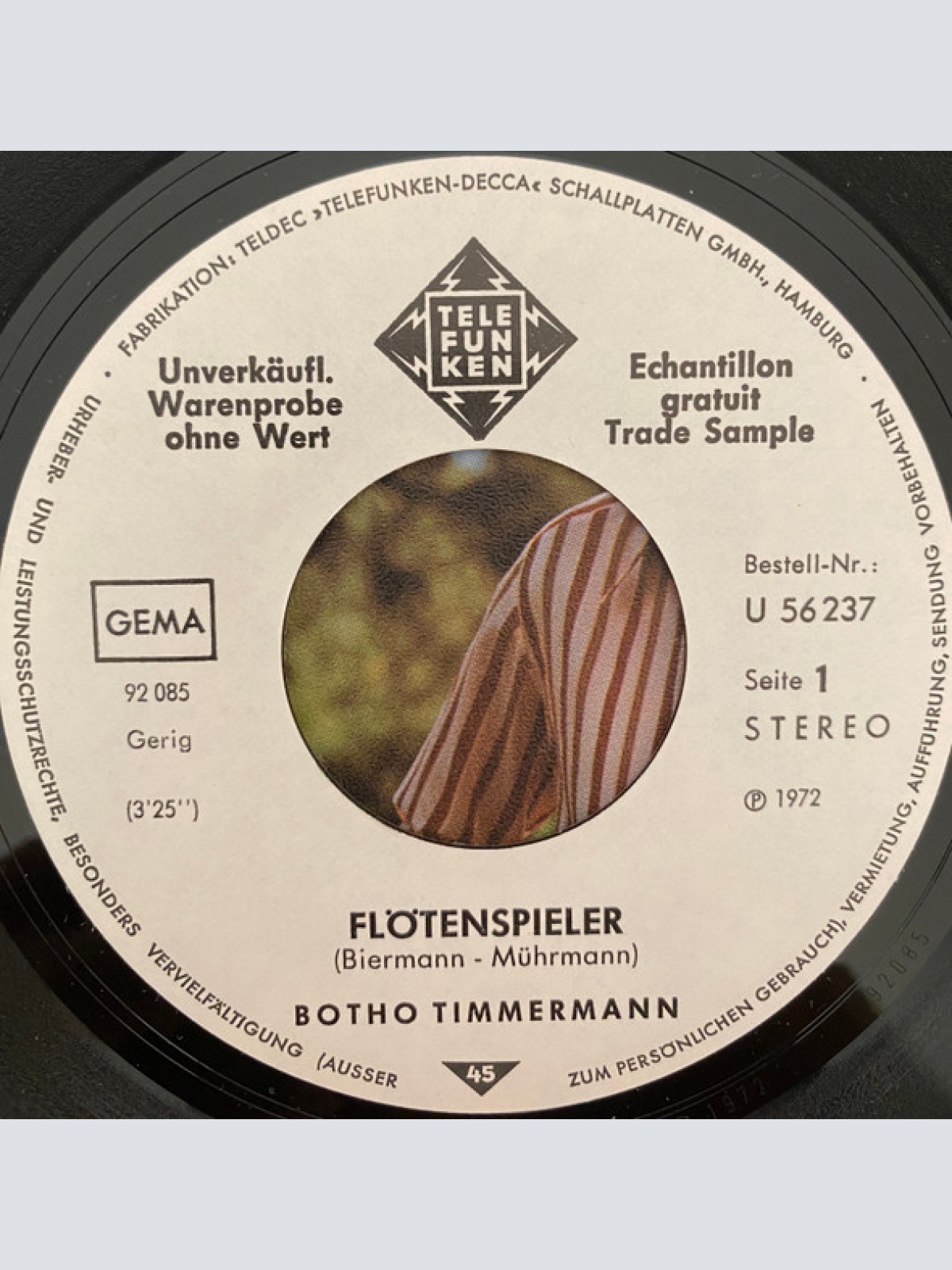 Vinyl / Botho Timmermann - Flötenspieler / Liebesglück