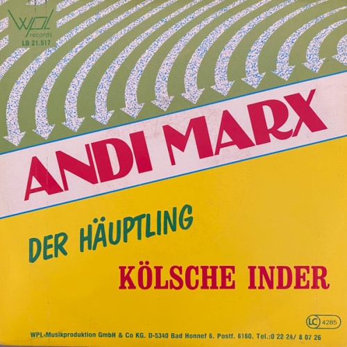 Vinyl / Andi Marx (2) - Der Häuptling / Kölscher Inder