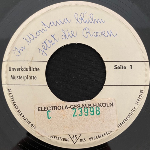 Vinyl / Jack Gold (3) - In Montana Blüh'n Jetzt Die Rosen / Rose-Marie