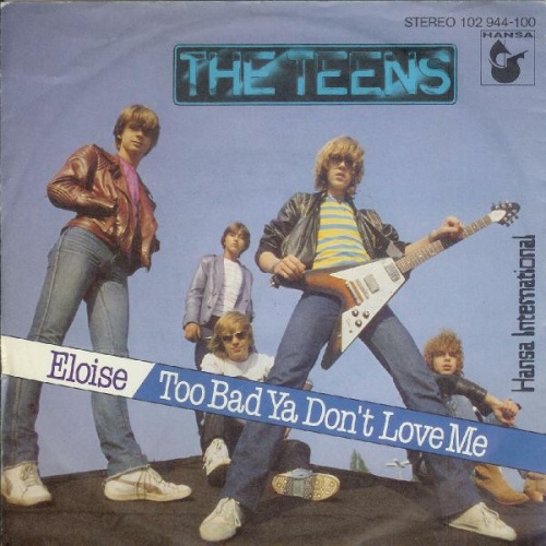 Vinyl / The Teens - Eloise / Too Bad Ya Don't Love Me