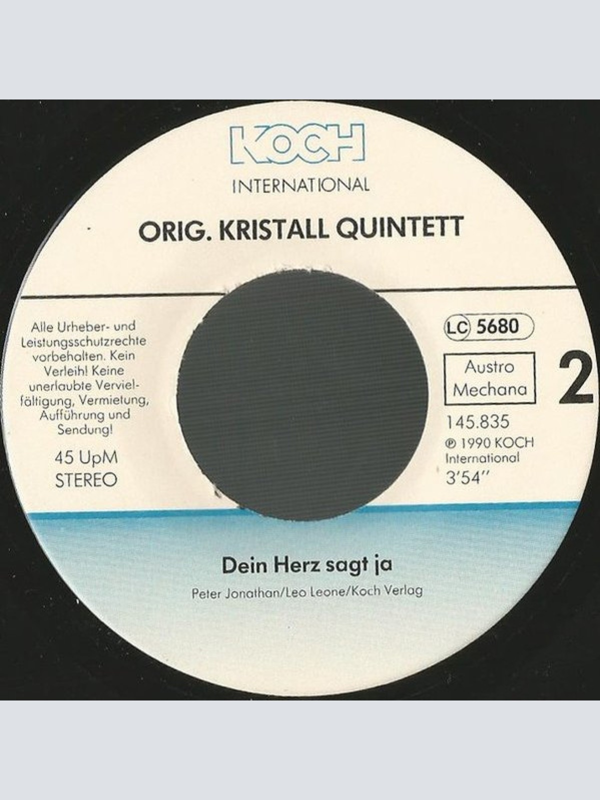 Vinyl / Orig. Kristall Quintett* - Willst Du Tanzen Mit Mir