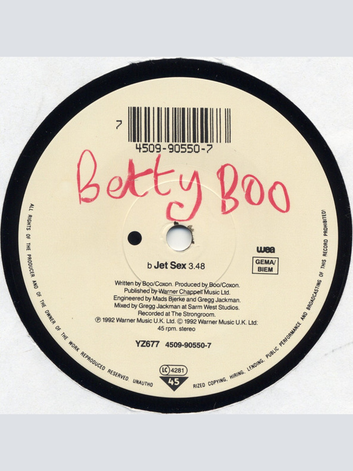 Vinyl / Betty Boo - Let Me Take You There