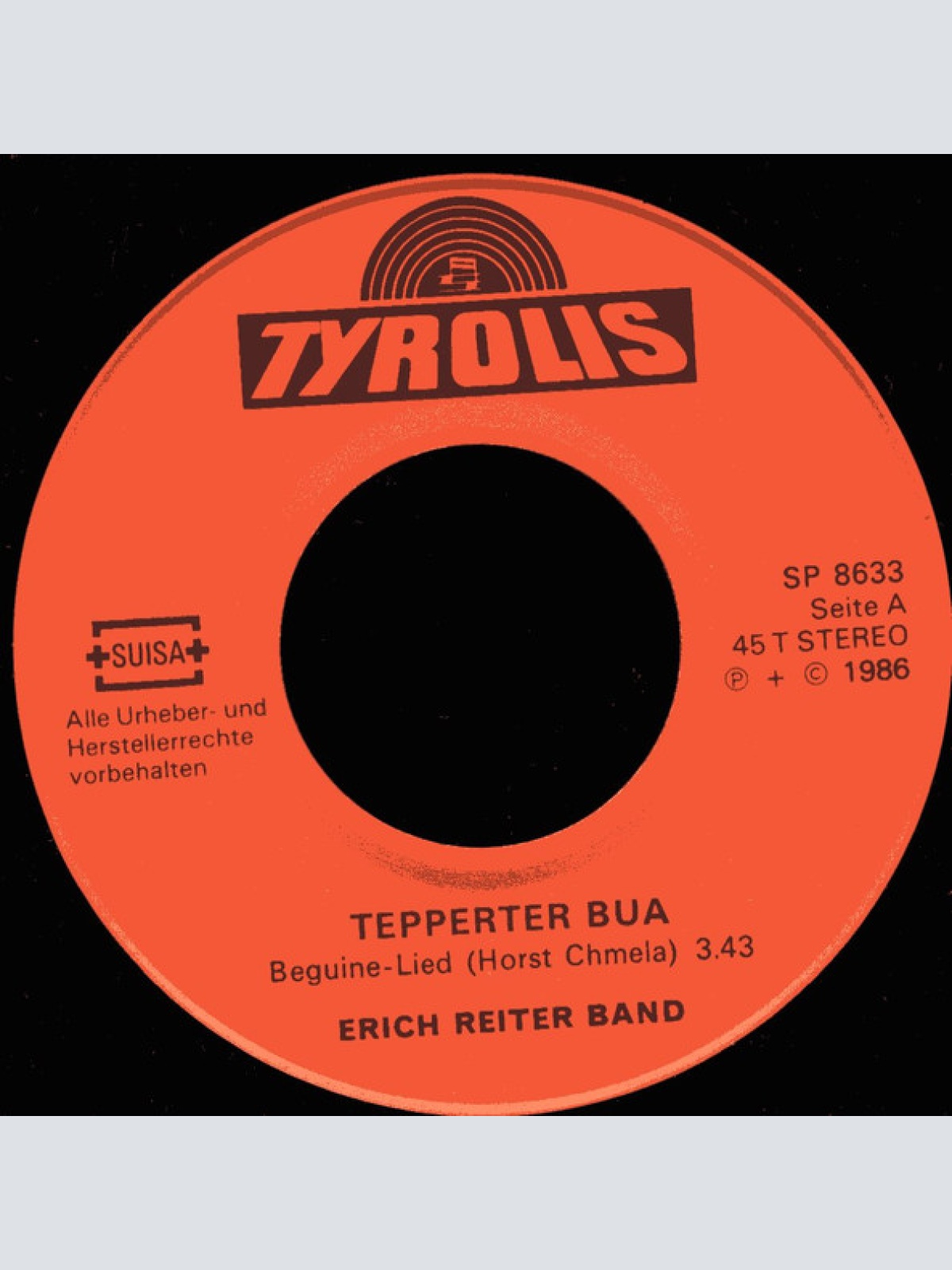 Vinyl / Erich Reiter Band - Tepperter Bua / Es Tut Weh
