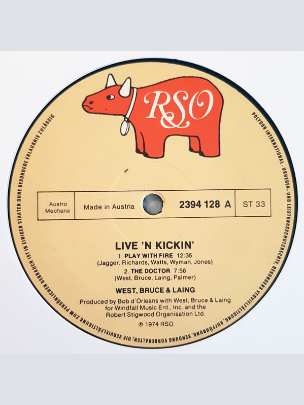 Vinyl / West, Bruce & Laing - Live 'N' Kickin'