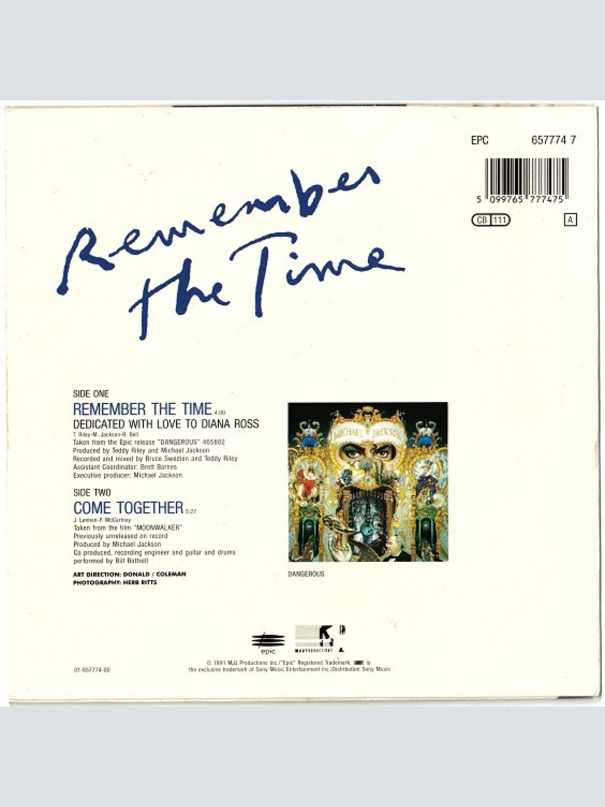 Vinyl / Michael Jackson - Remember The Time