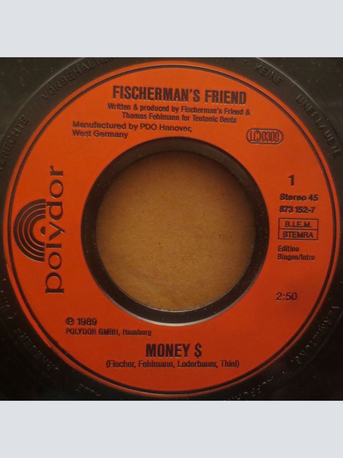 Vinyl / Fischerman's Friend - Money $