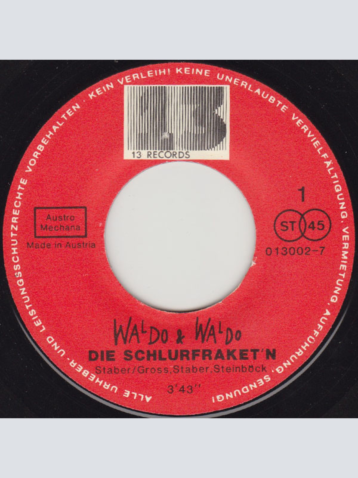 Vinyl / Waldo & Waldo - Die Schlurfraket'n