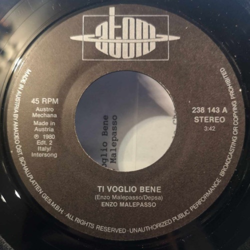 Vinyl / Enzo Malepasso - Ti Voglio Bene / Considerando Che...