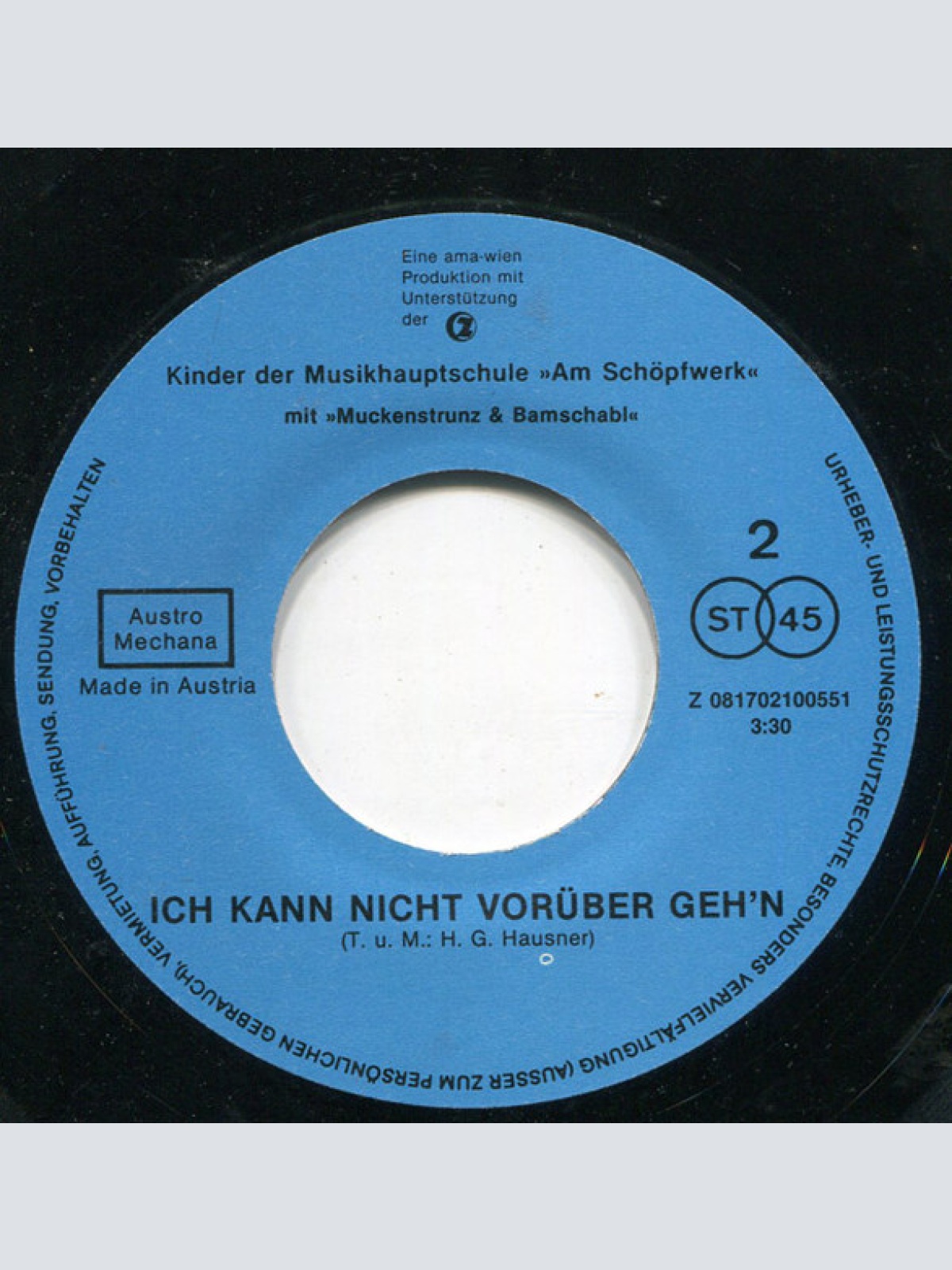 Vinyl / Kinder Der Musikhauptschule "Am Schöpfwerk" - Freund Der Kinder - Sparefroh