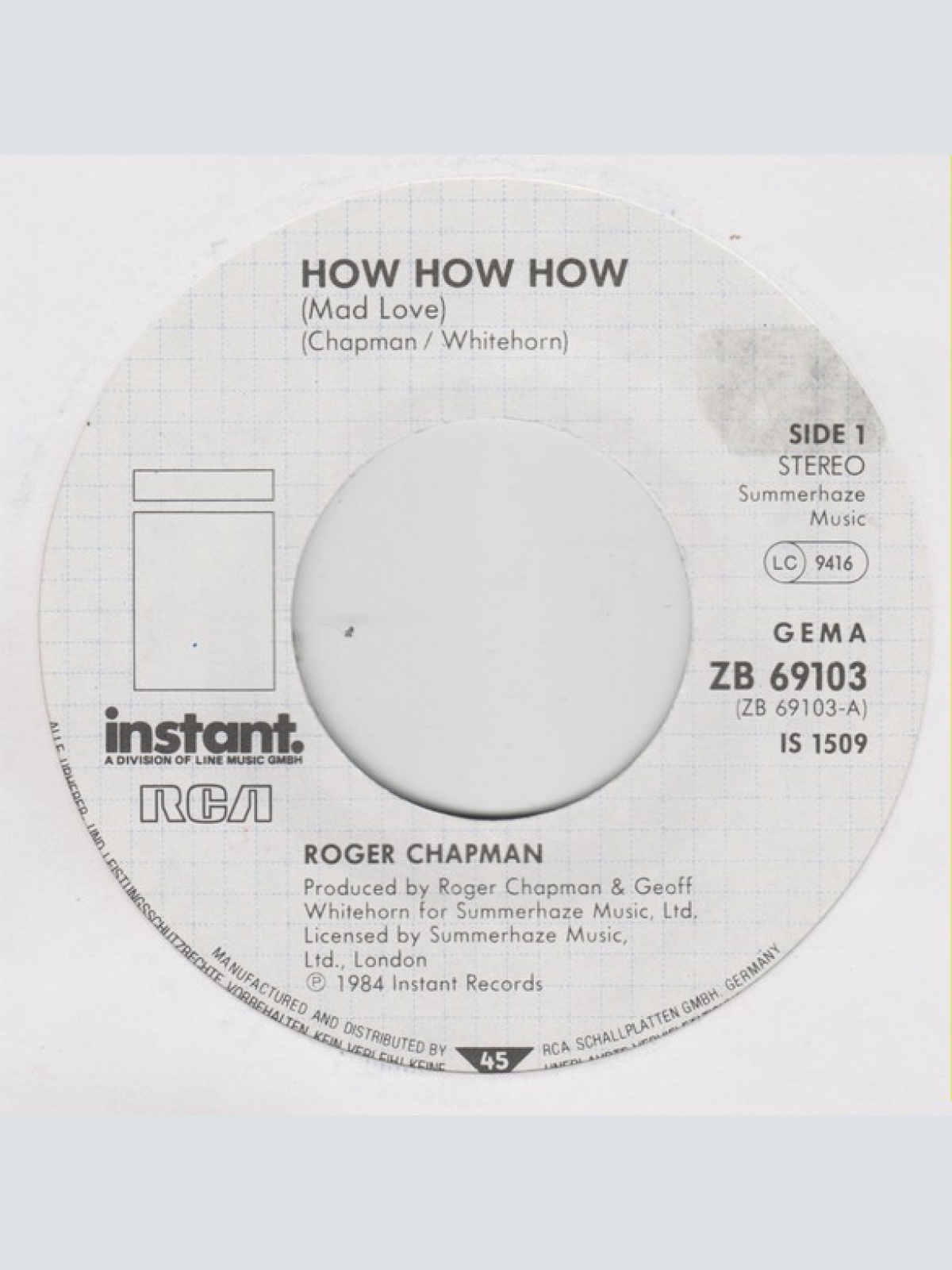 Vinyl / Roger Chapman - How How How