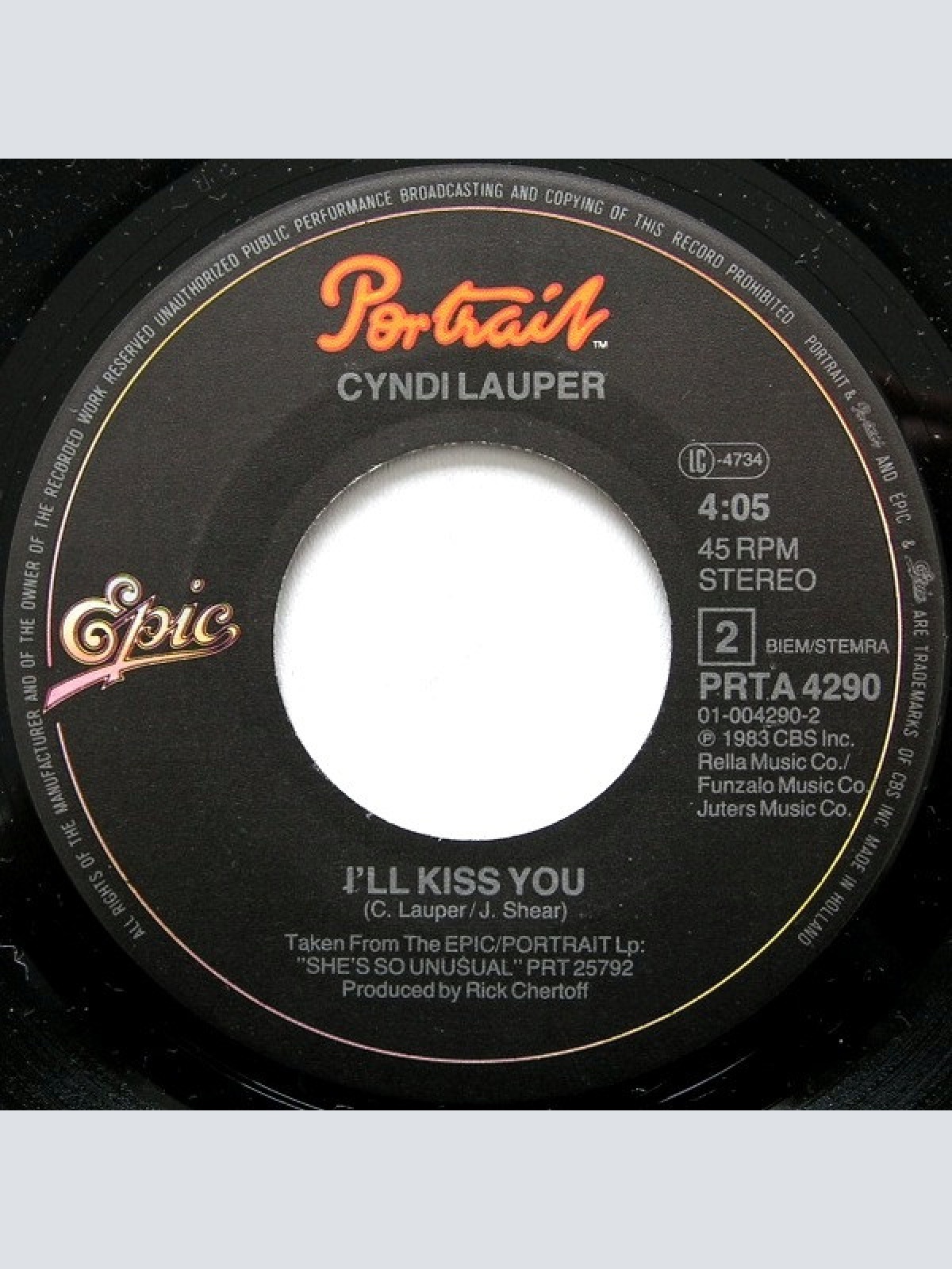 Vinyl / Cyndi Lauper - Time After Time