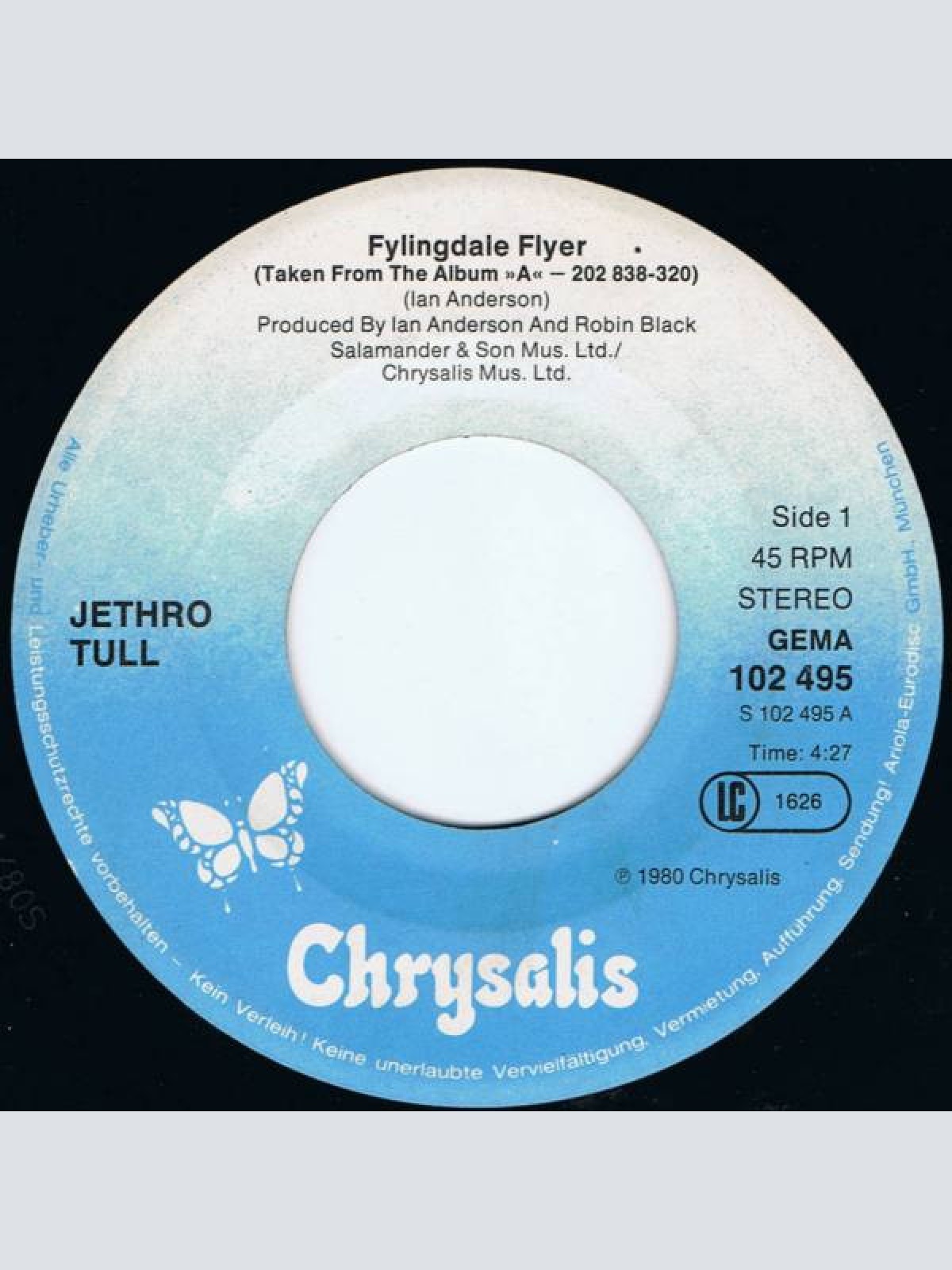 Vinyl / Jethro Tull - Fylingdale Flyer / Working John, Working Joe