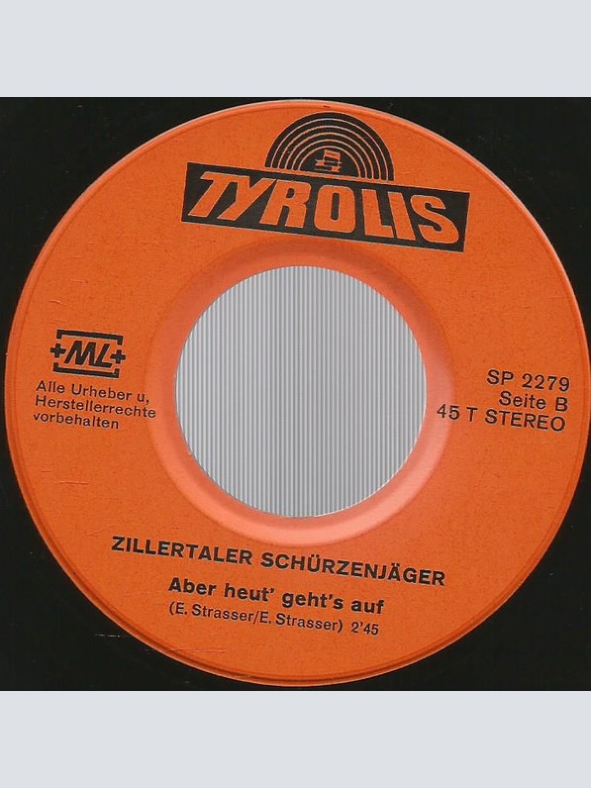 Vinyl / Zillertaler Schürzenjäger - Hansl Hängt Der Zipfl Raus / Aber Heut Geht's Auf