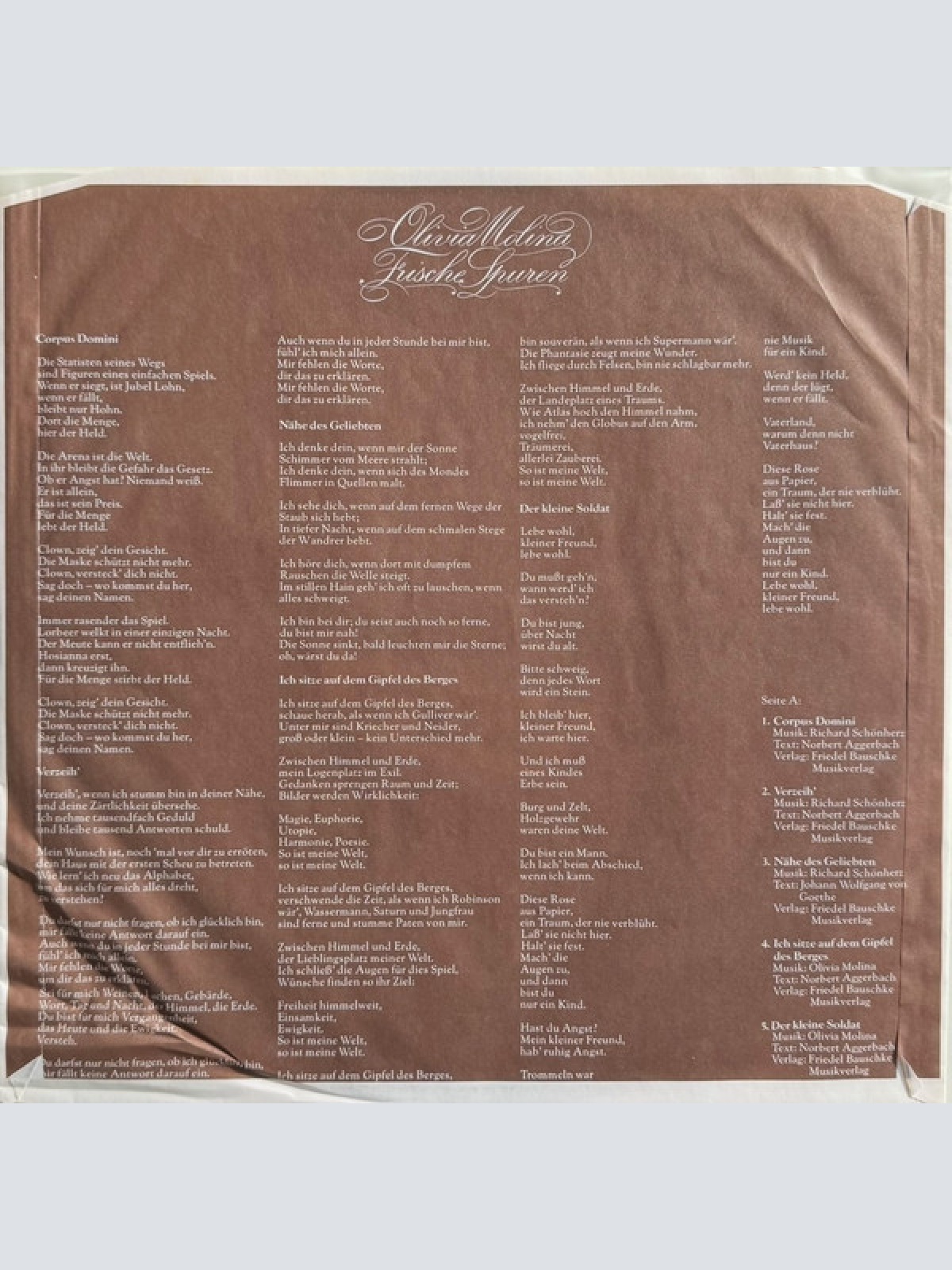 Vinyl / Olivia Molina - Frische Spuren