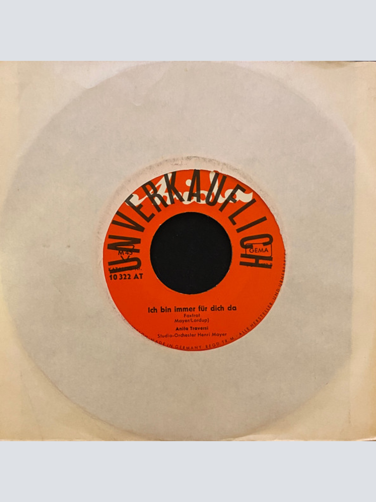 Vinyl / Anita Traversi - El Amor (Das Ist Die Liebe In Mexico)