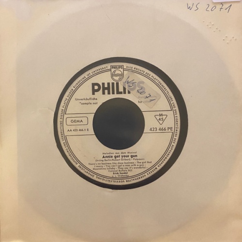 Vinyl / Erich Sendel Und Sein Orchester - Melodien Aus Dem Musical Annie Get Your Gun