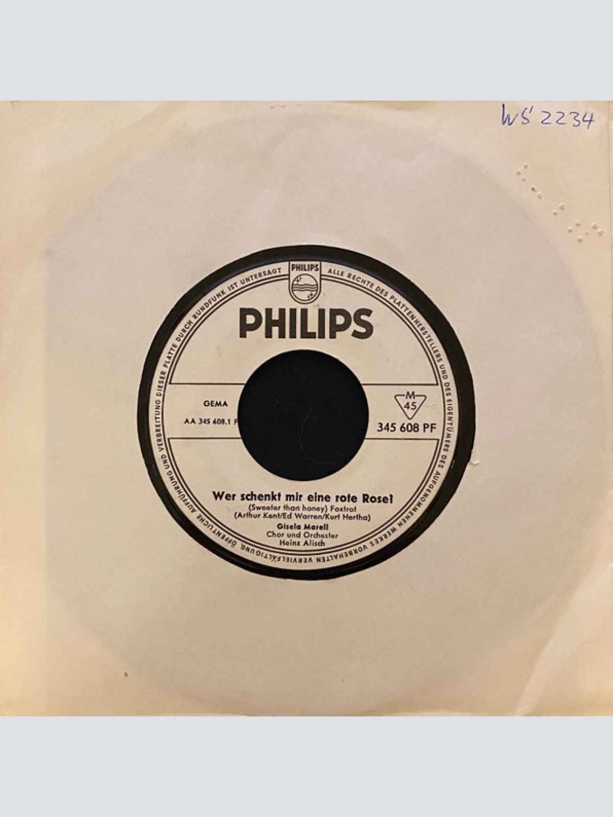 Vinyl / Gisela Marell - Erzähl Mir Keine Story