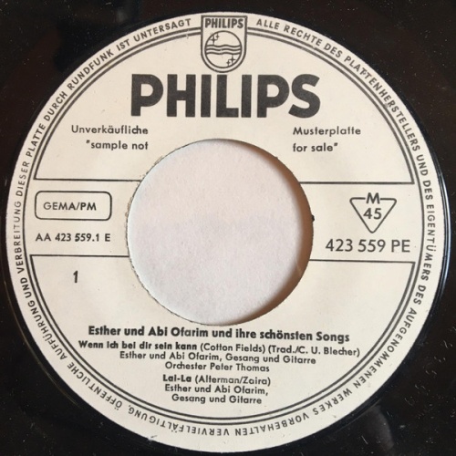 Vinyl / Esther Und Abi Ofarim* - Esther Und Abi Ofarim Und Ihre Schönsten Songs