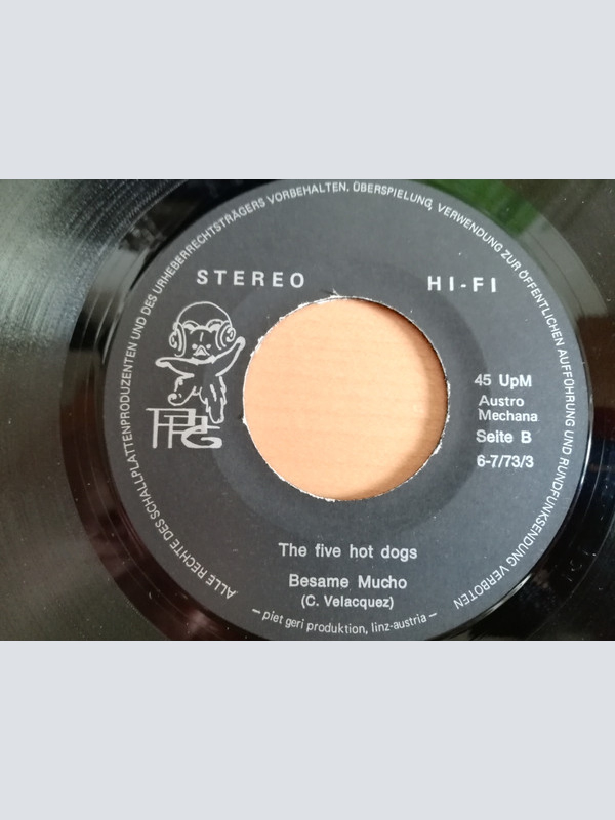 Vinyl / The Five Hot Dogs - Der Junge Mit Der Mundharmonika / Besame Mucho