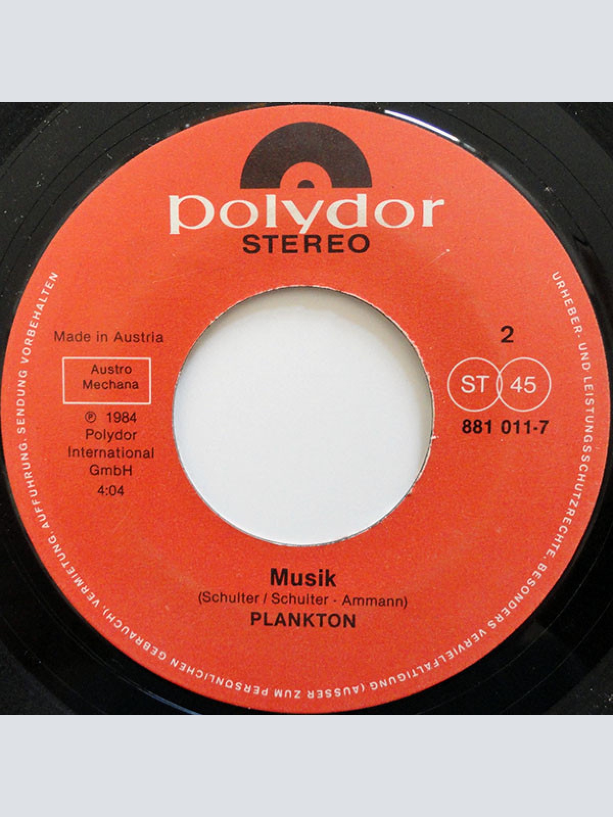 Vinyl / Plankton (14) - Con I Ti A Moi / Musik