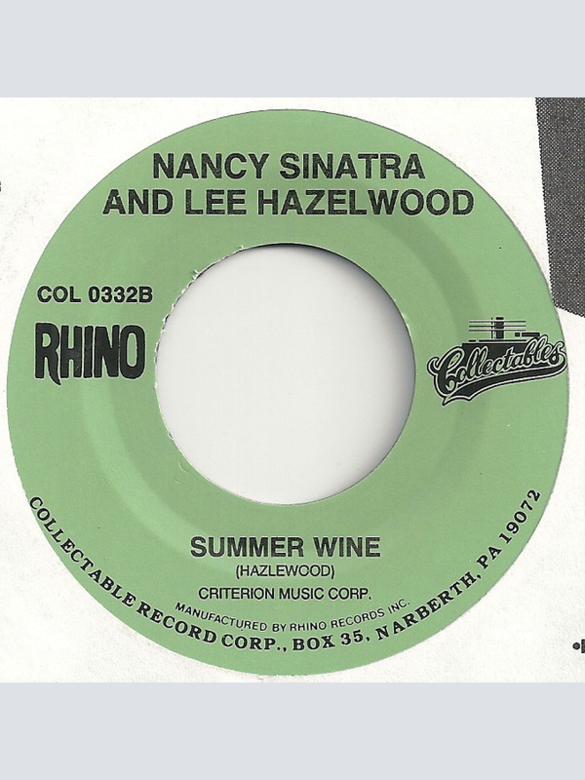 Vinyl / Nancy Sinatra & Lee Hazlewood - Summer Wine / Jackson