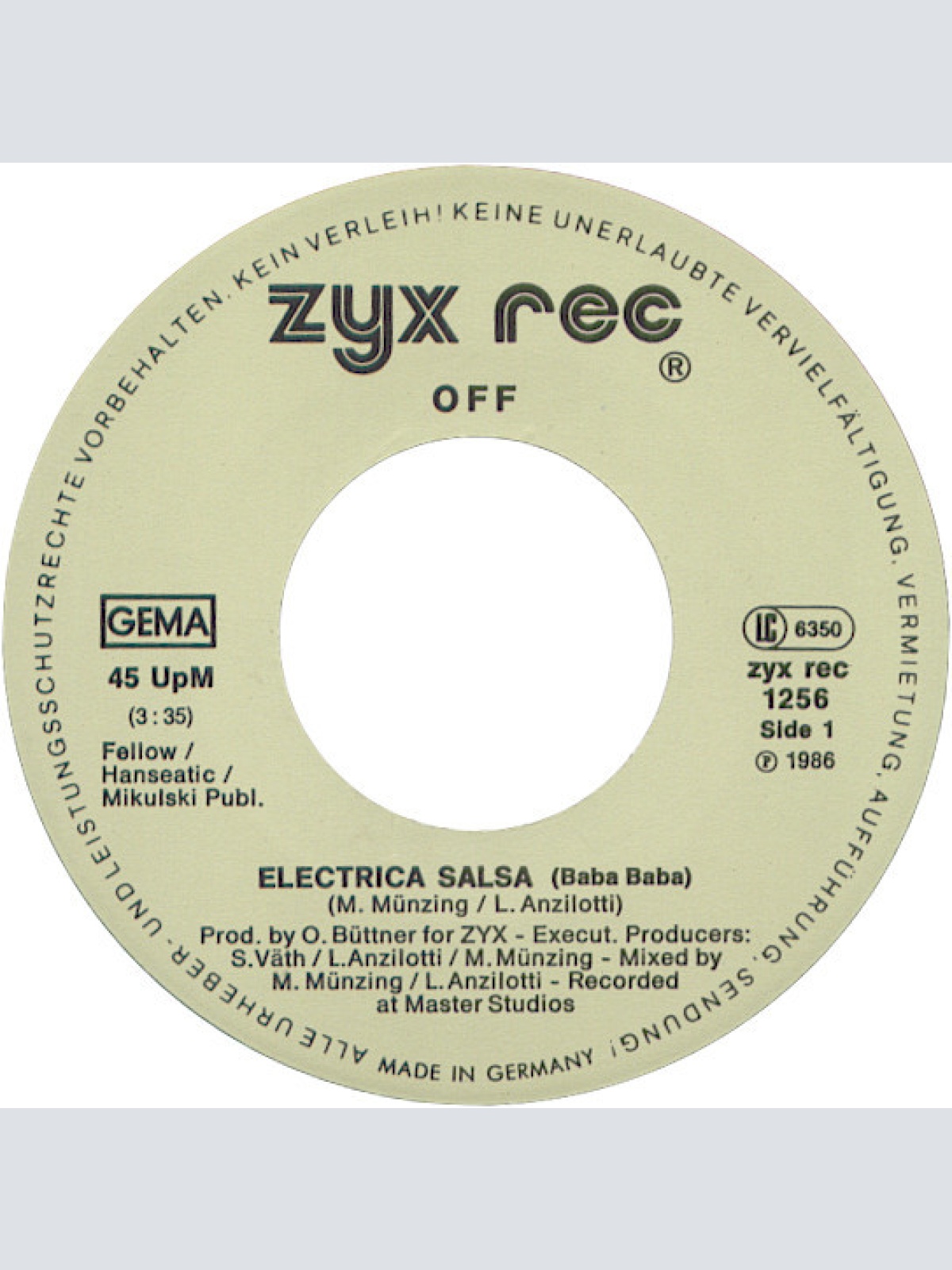 Vinyl / Off - Electrica Salsa (Baba Baba)
