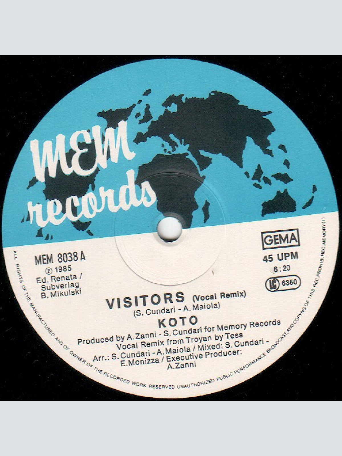 Vinyl / Koto - Visitors (Vocal Remix)