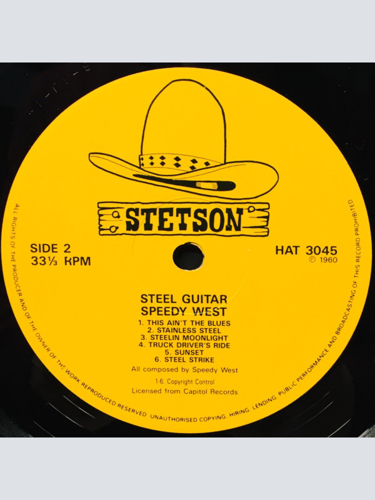 Vinyl / Speedy West - Steel Guitar