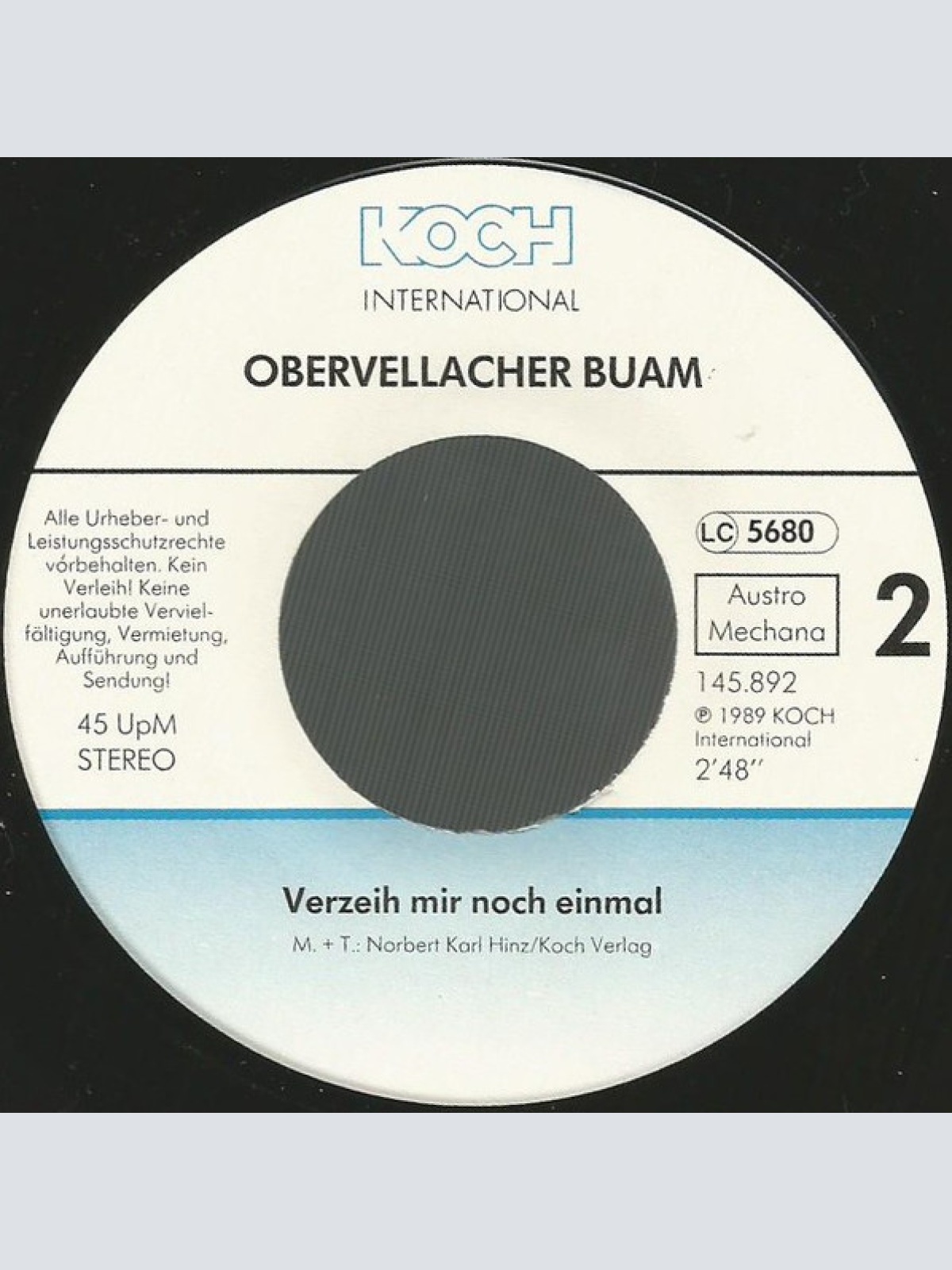 Vinyl / Obervellacher Buam - Du Wirst Mein Herzblatt Sein