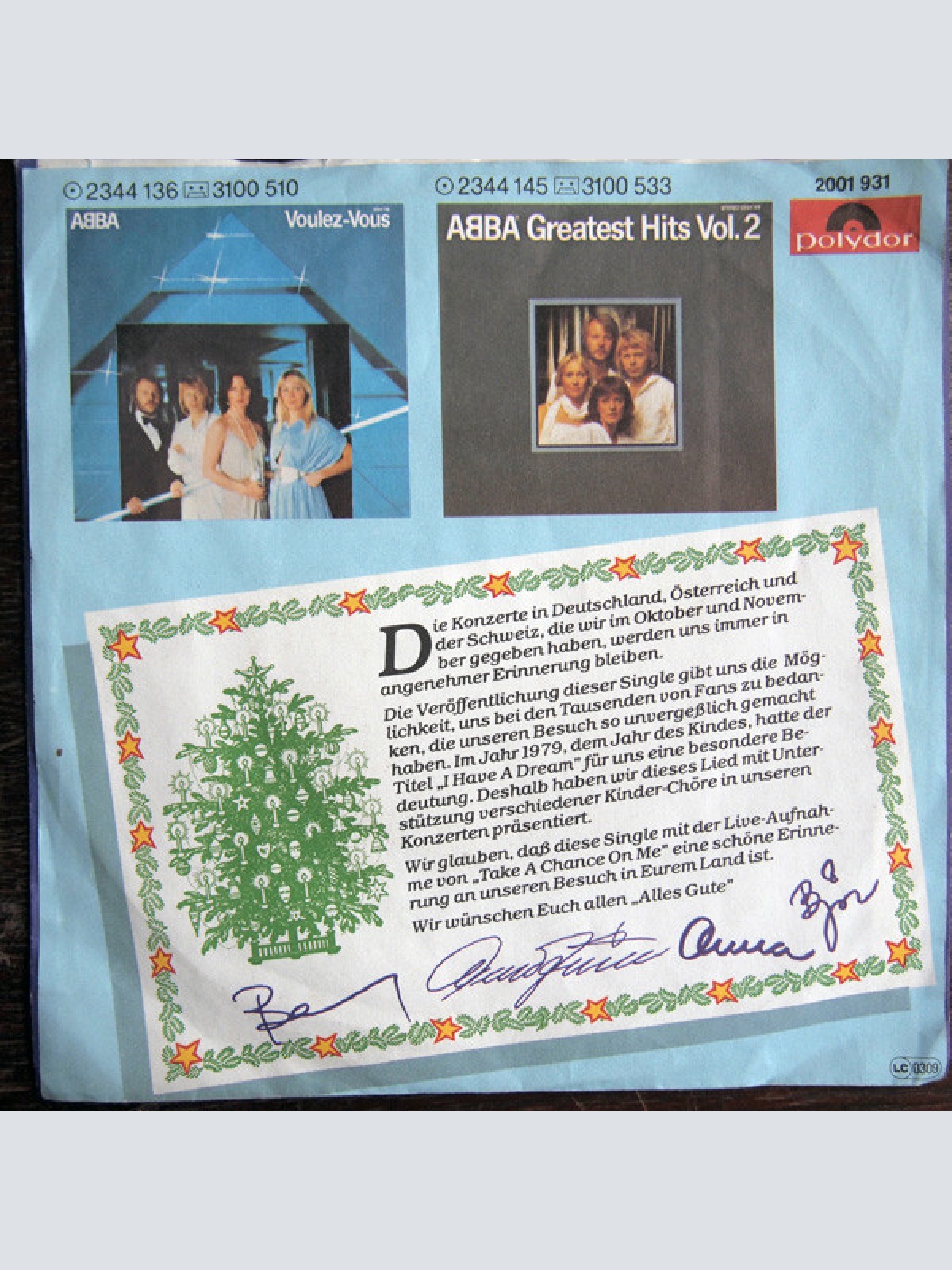Vinyl / ABBA - I Have A Dream