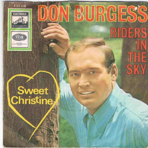 Vinyl / Don Burgess - Riders In The Sky / Sweet Christine