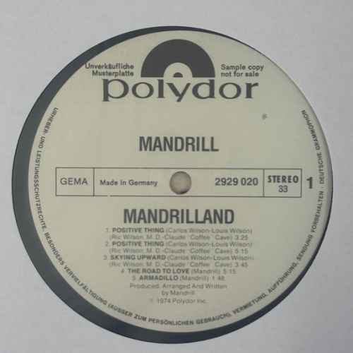 Vinyl / Mandrill - Mandrilland